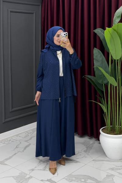 Yüsra Takım-Lacivert Lacivert