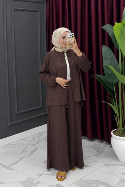 Yüsra Takım-Kahverengi Kahverengi