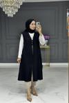 Zara uzun yelek - siyah Siyah
