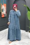 Zilan Kot Elbise - Mavi  Mavi
