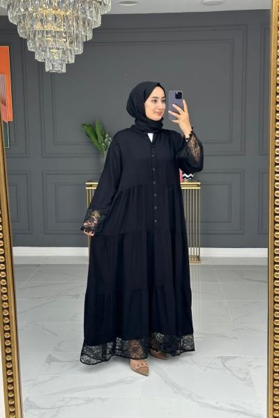 züleyha elbise - siyah Siyah