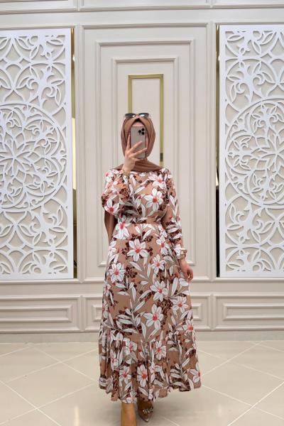 Akdeniz Tesettür Elbisem Camel