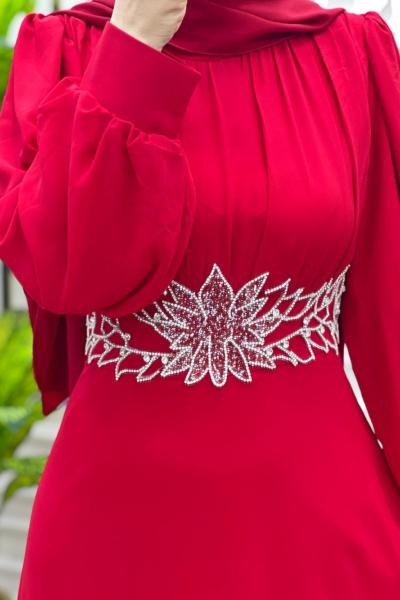 Akgül Abiye Kırmızı