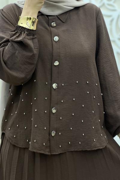 Alya Takım Kahverengi