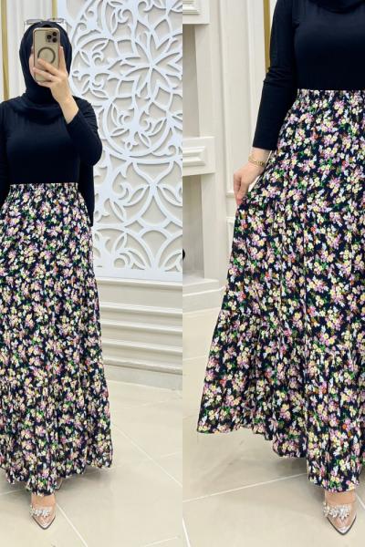 Anne Eteğim Siyah Fuşya