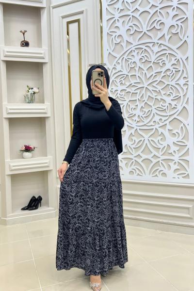 Anne Eteğim Gri Siyah