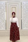 Asrın Tesettür Eteğim Bordo
