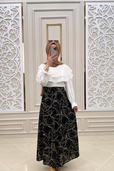 Asrın Tesettür Eteğim Siyah