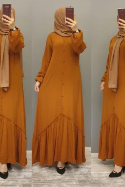 Ayrobin Elbisem  Hardal Sarısı