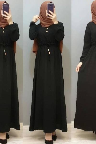 Ayrobin Elbisem Siyah