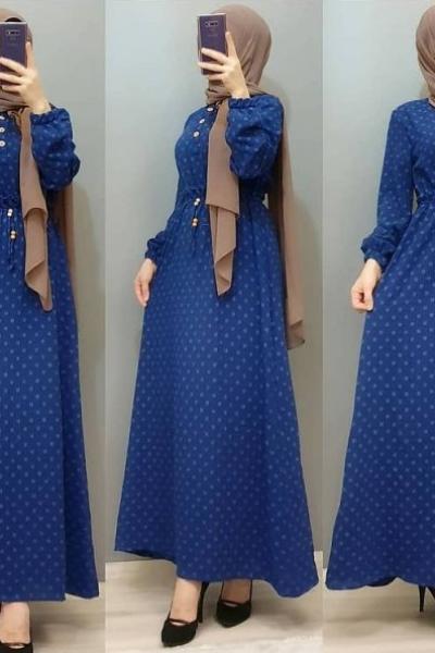 Ayrobin Elbisem Saks Mavisi