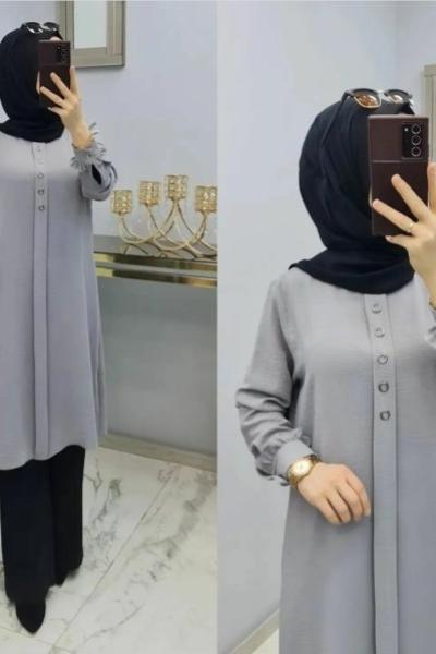 Ayrobin Tuniğim Gri