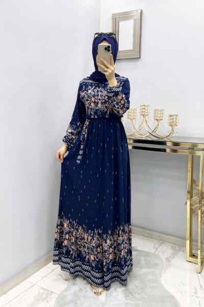 Bahar Elbise  Lacivert