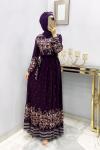 Bahar Elbise  Mor