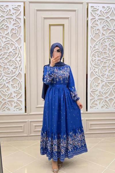 Bahar Elbise  Mavi