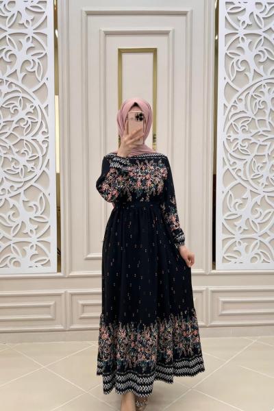 Bahar Elbise  Siyah