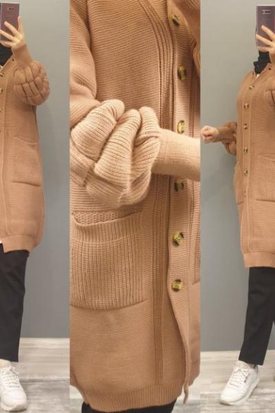 Balon Kol Hırkam  Gül