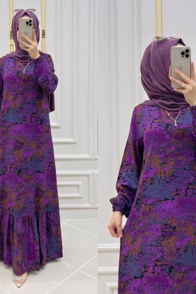 Batik Elbisem Mor