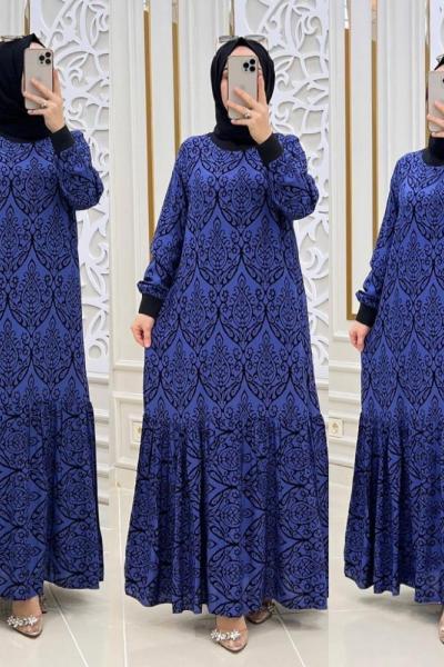 Berev Tesettür Elbisem Mor