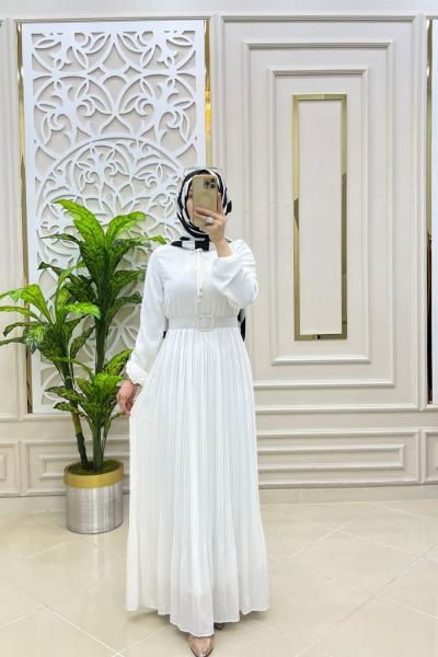 Billur Elbisem Beyaz