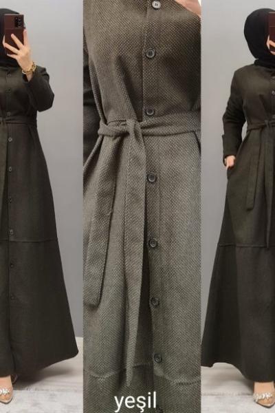 Büyük Beden Kaşe Kap Haki