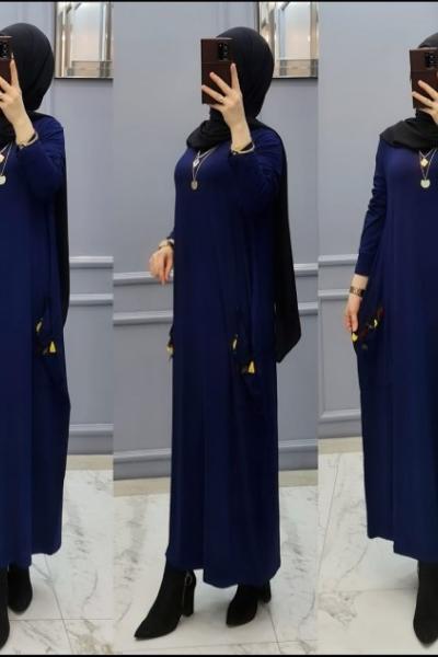 Büyük Beden Elbisem Lacivert