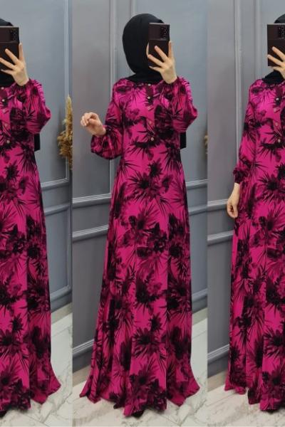 Büyük Beden Elbise  Pembe