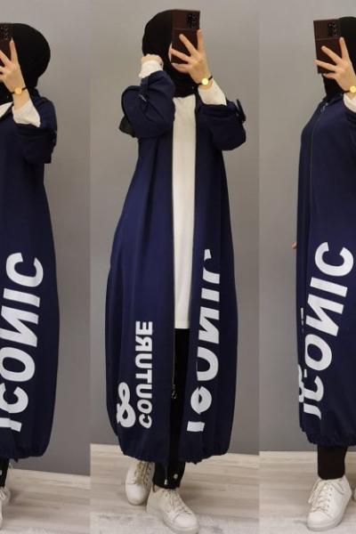 Büyük Beden Kap Modelim Saks Mavisi