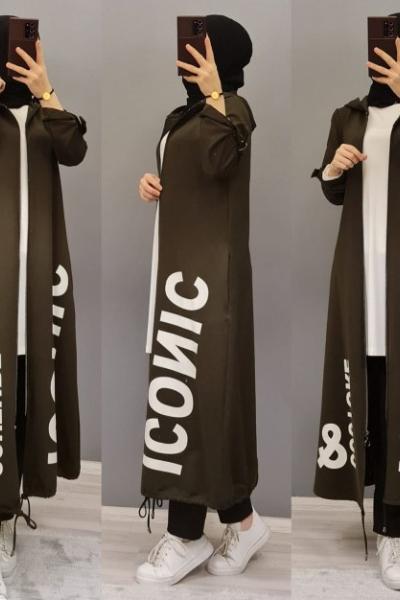 Büyük Beden Kap Modelim Haki