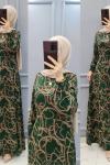 Buyuk Beden Bayan Elbise  Zümrüt