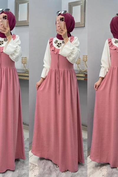 Cansel Elbise Pembe