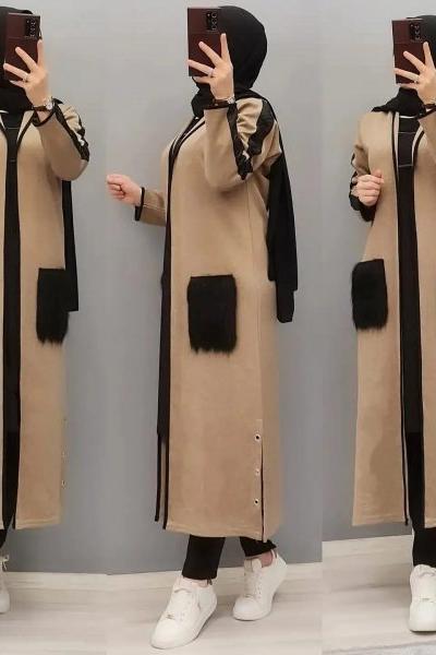 Cebi Kürk Detay Hırkam Vizon