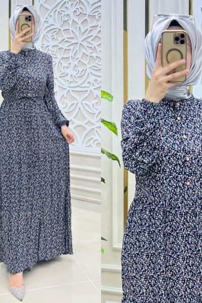 Çıtır elbise Lacivert