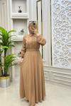Dantel Elbise Camel
