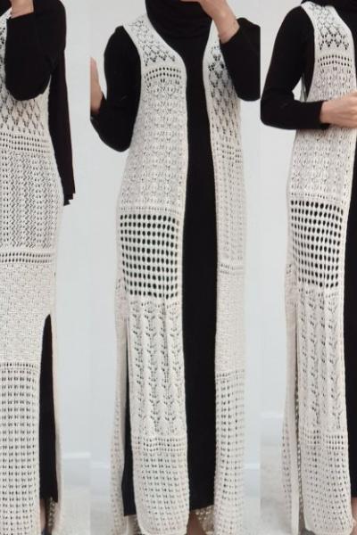 DANTEL YELEĞİM Beyaz