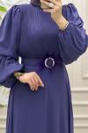 Defile Elbise Mor