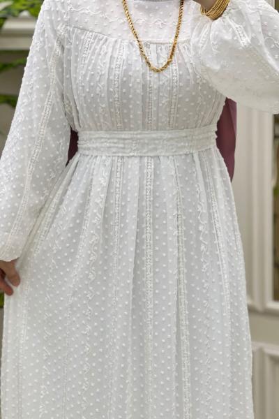 Demet Elbise Beyaz