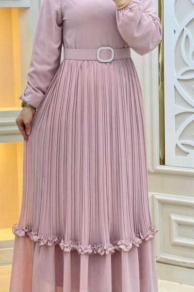 Diva Elbise Krem pudra