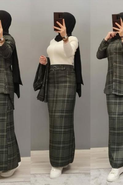 Ekose Etekli Takımım Haki