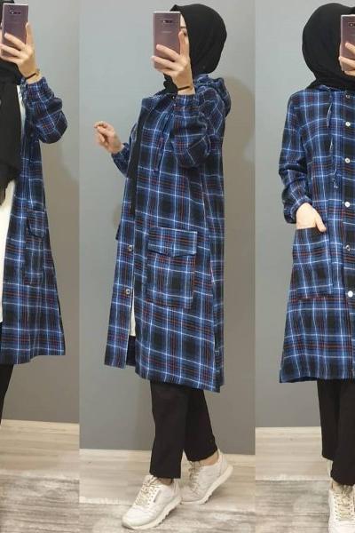 Ekose Kap Modelim Mavi