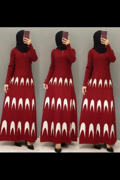 Elbise Denilince Akla Geldiğimiz Doğrudur  Bordo Beyaz