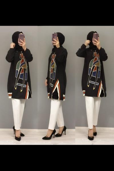 En Tarz Tuniğim Siyah