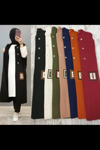 En Tarz Yelek Modelim Siyah