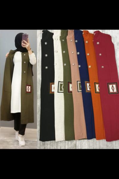 En Tarz Yelek Modelim Haki