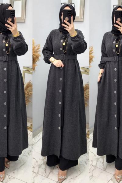 Ender Kaşe Kabanım Füme