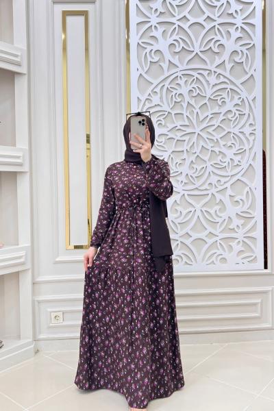 Entari Elbise  Kahverengi