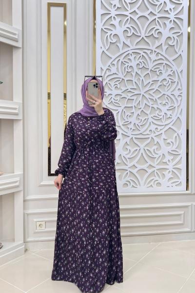 Entari Elbise  Mor