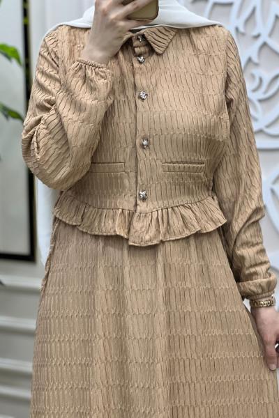 Esinti Elbise  Camel