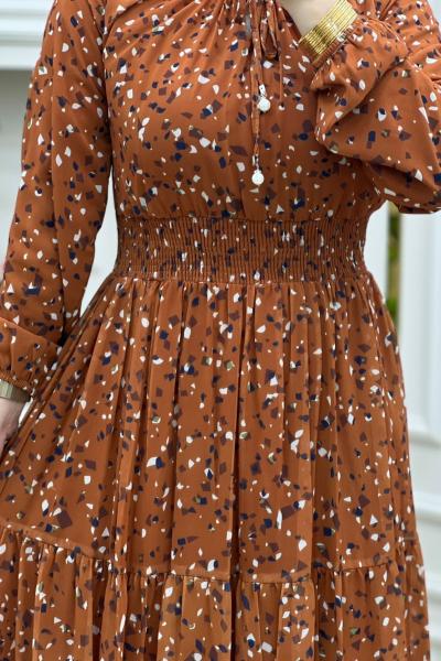 Eslim Elbise Kiremit