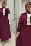Favori Ceket Etek Takım  Bordo